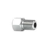 Stainless Steel Male Nut 1/4-28 Coned, for 1/8" OD